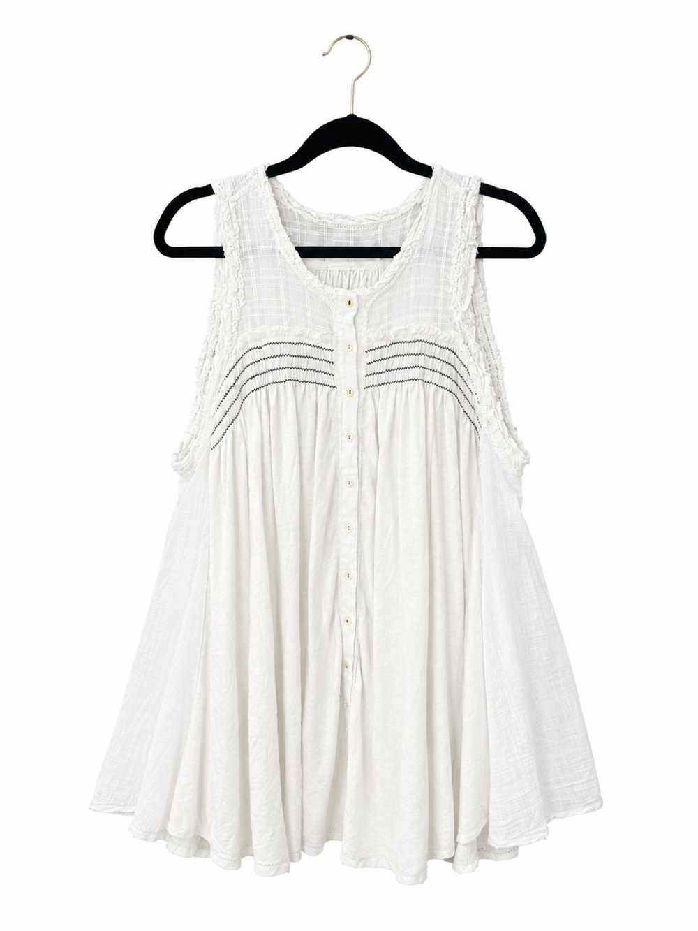 Free People Women's Tops Free People Tunic Flowy Boho oversized shirt tank - Picture 5 of 8